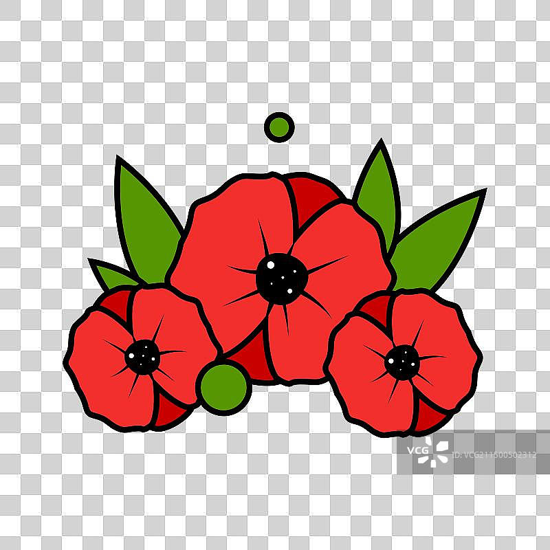 古怪风格的澳新军团日设计图片素材