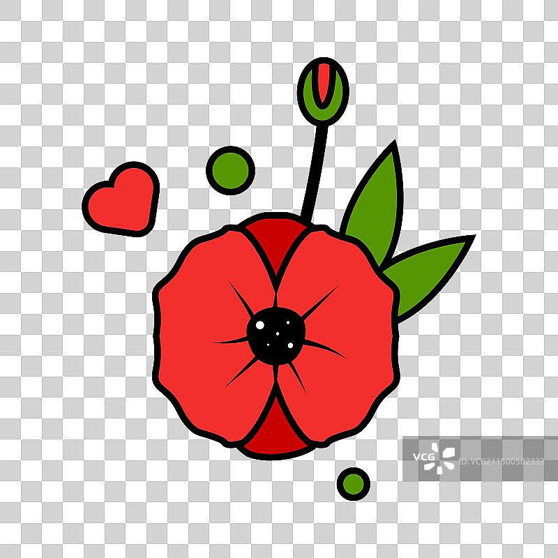 古怪风格的澳新军团日设计图片素材