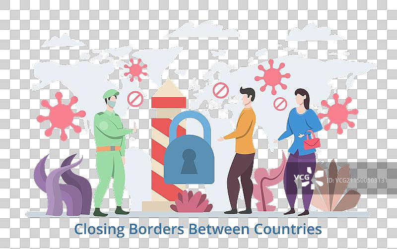 关闭国家边境概念图片素材