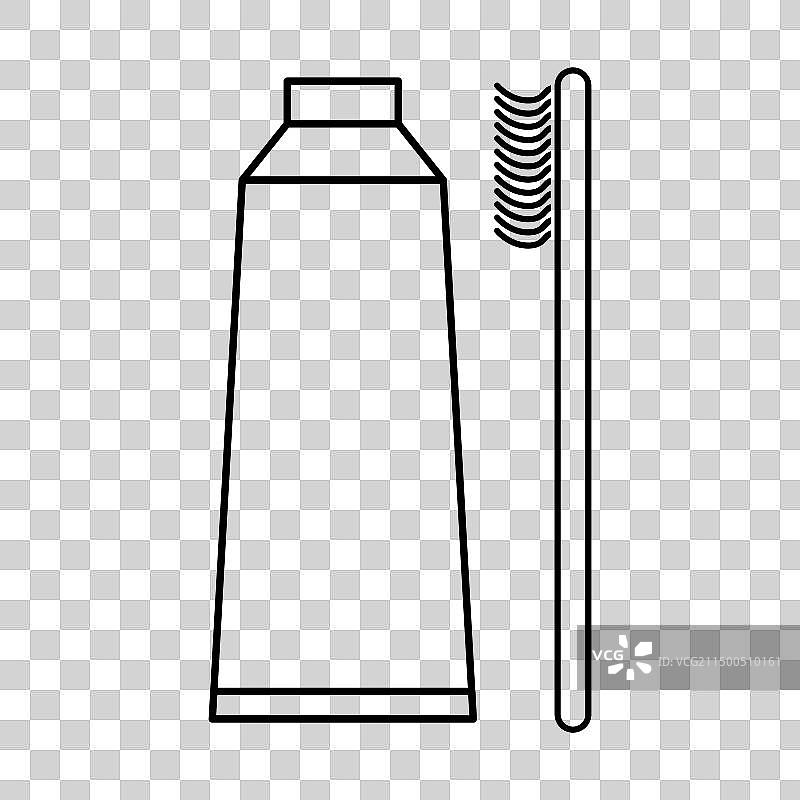 牙刷护理图标牙齿卫生网页标志图片素材