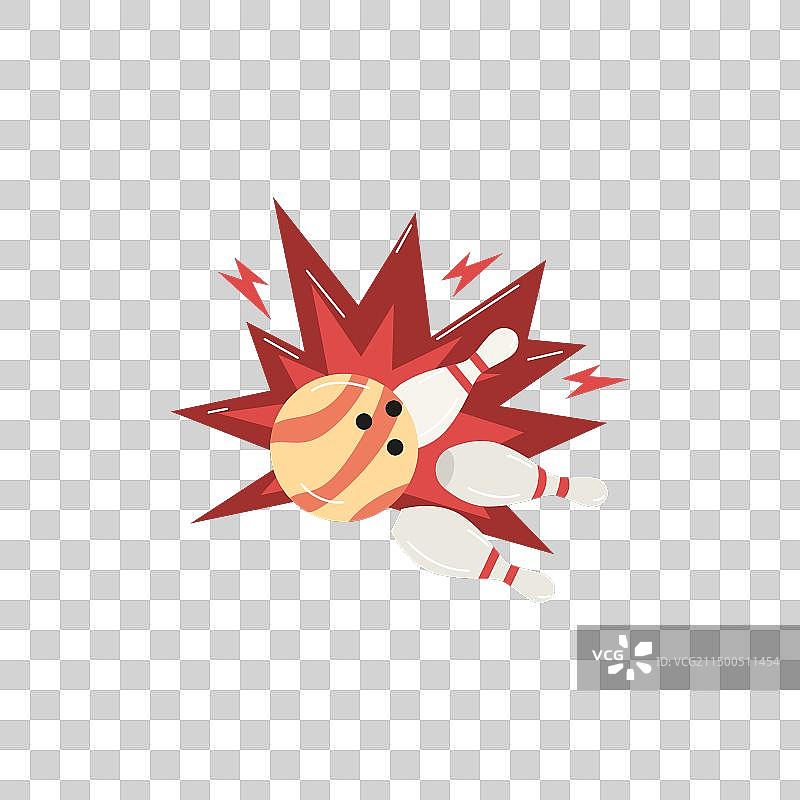 保龄球全中瞬间图片素材