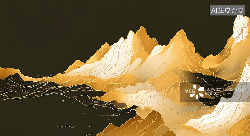 【AI数字艺术】奢华质感创意背景纹理图片素材