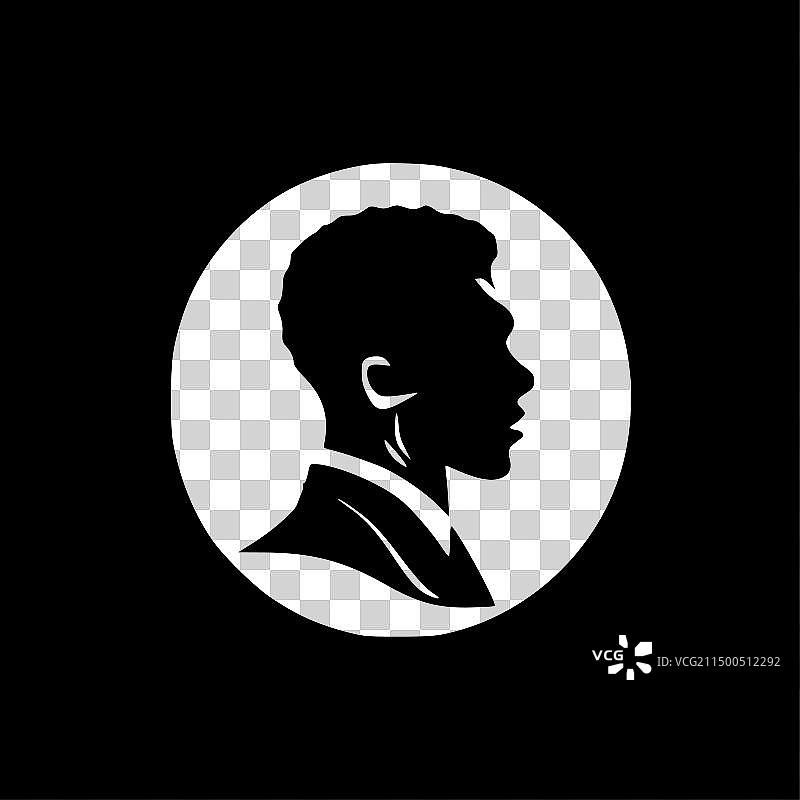 黑人历史黑白图标图片素材