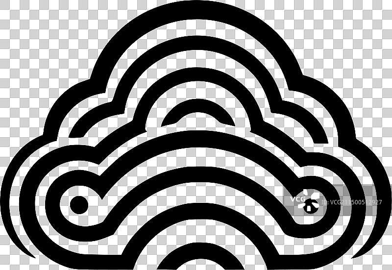 云朵 - 黑白图片素材