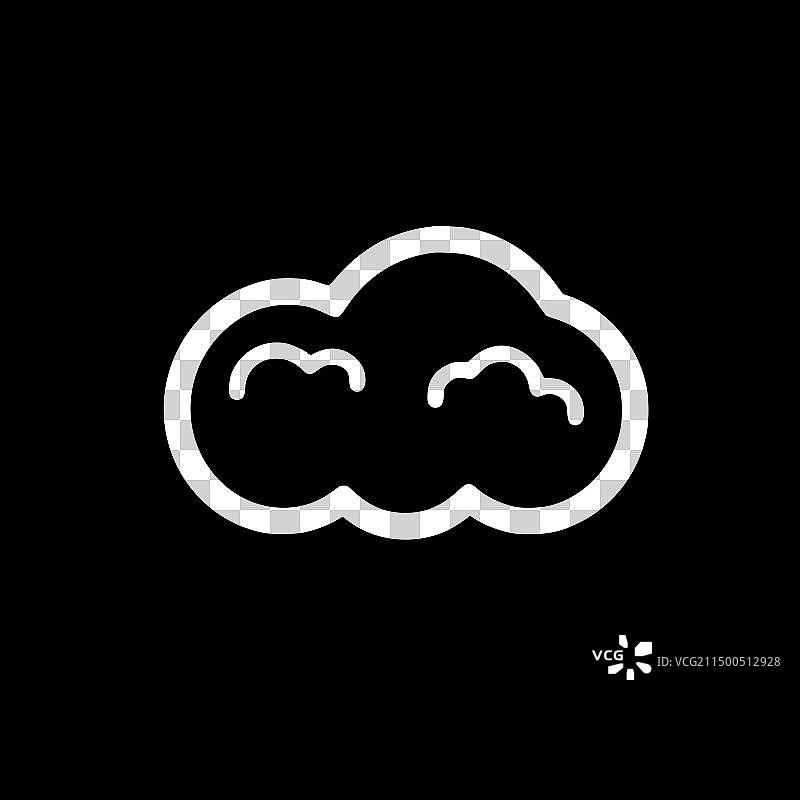 云朵极简扁平风logo图片素材