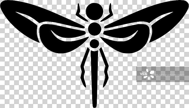 高品质蜻蜓Logo，T恤理想素材图片素材