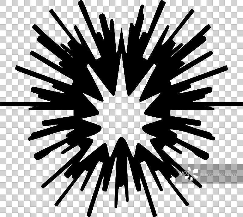 爆炸 - 黑与白图片素材