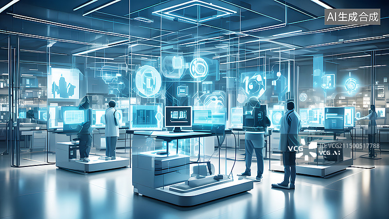 【AI数字艺术】现代办公室内部图片素材