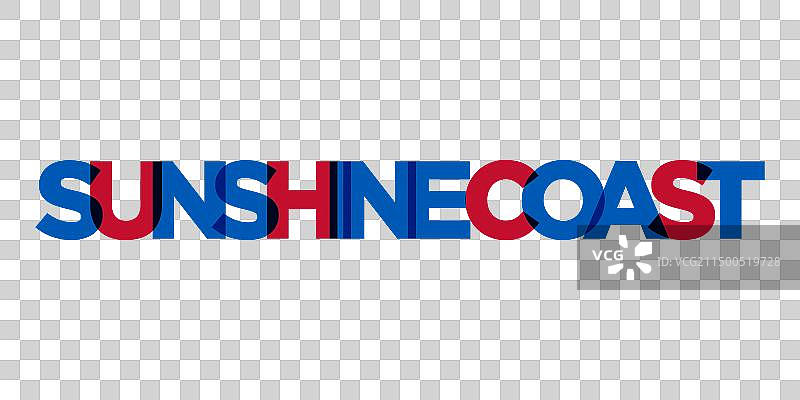 澳大利亚阳光海岸标志设计图片素材