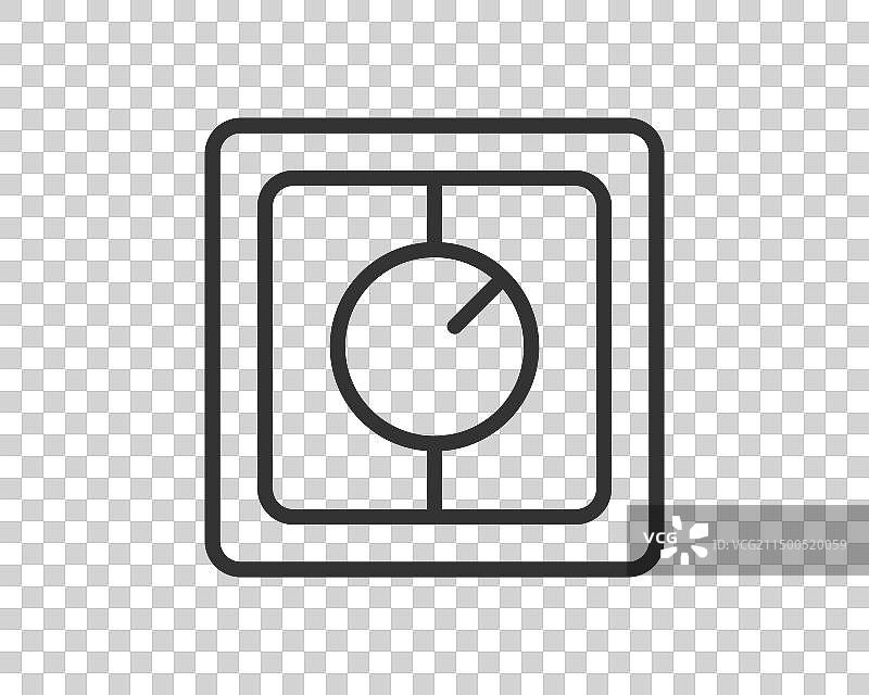 调光器图标线性潮流设计图片素材