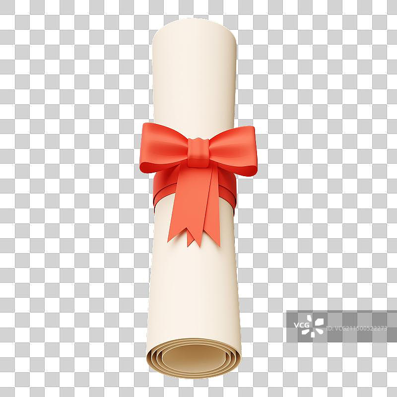 三维立体录取通知书表彰喜报纸卷免扣元素图片素材