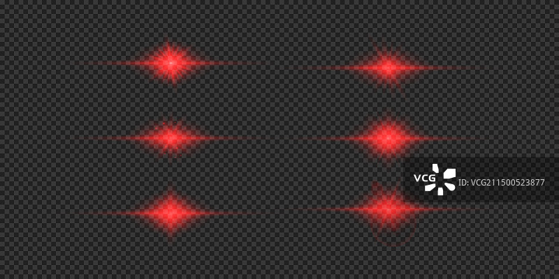 红色横向镜头光晕效果图片素材