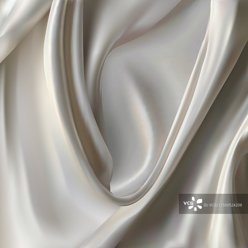 带有曲线和褶皱的奢华3D丝绸或缎面织物图片素材
