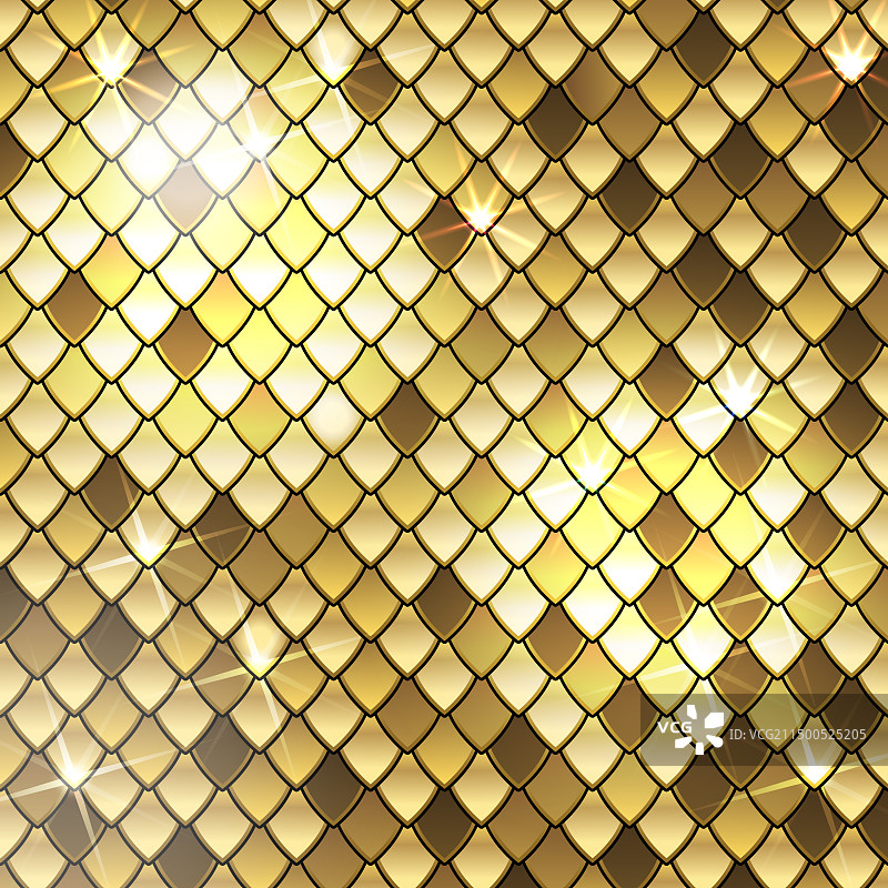 金色闪亮蛇皮纹理图片素材