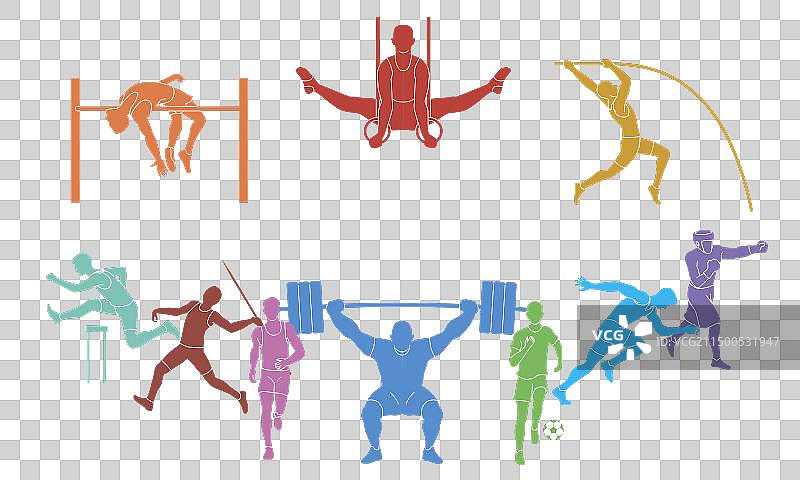 生动的各种体育运动图片素材