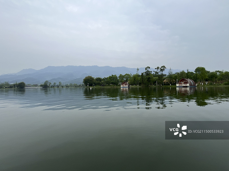 重庆大足龙水湖西子湾旅游度假景区自然风光图片素材