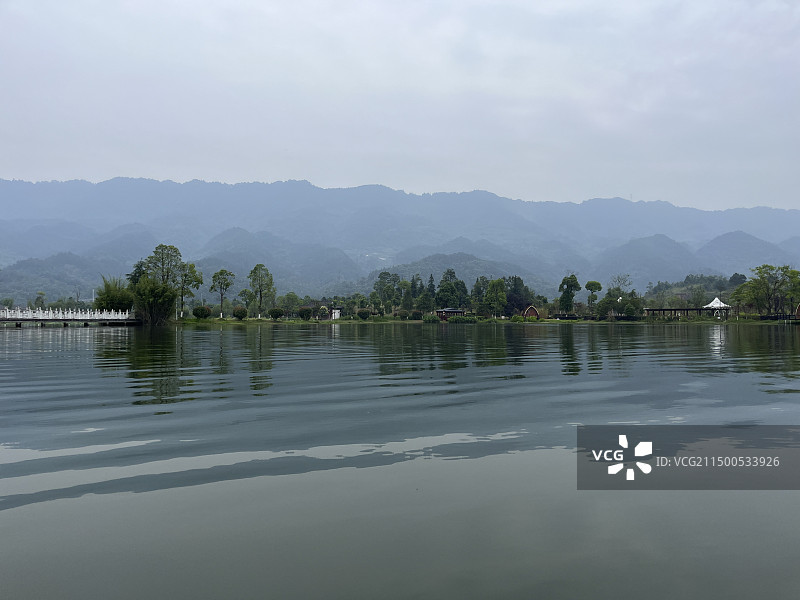 重庆大足龙水湖西子湾旅游度假景区自然风光图片素材