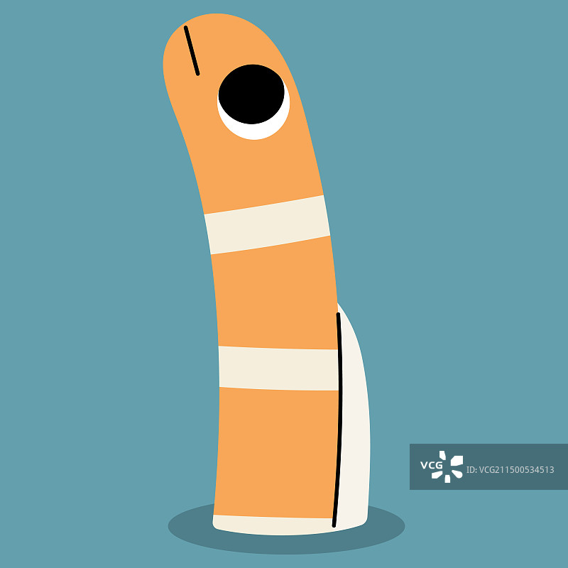 壮丽的花园鳗鱼单条1图片素材