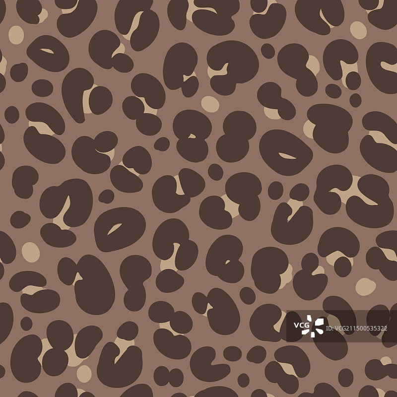 非洲豹纹无缝图案图片素材