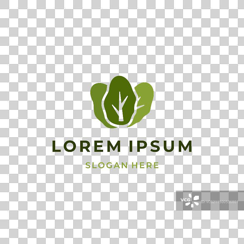 素食标志设计有机概念图片素材