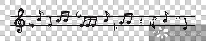 音符乐谱图标图片素材