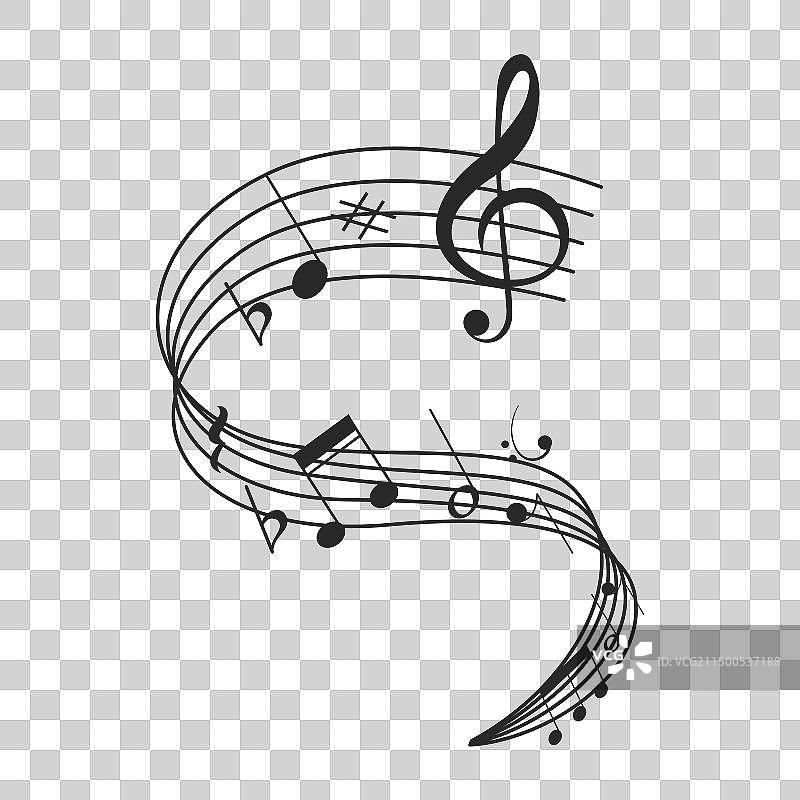 音符乐谱图标图片素材