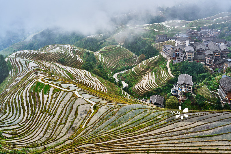 桂林龙脊梯田图片素材