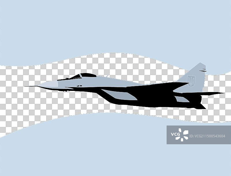 乌克兰空军米格-29战斗机图片素材
