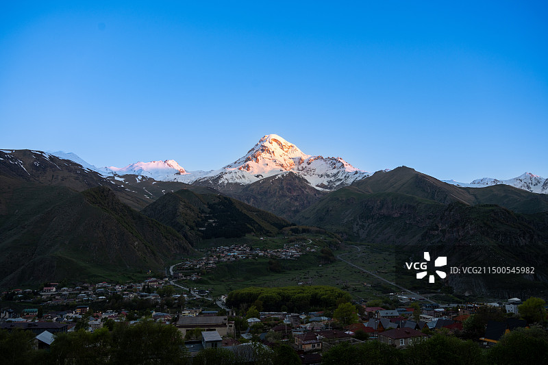 卡兹别克山 格鲁吉亚图片素材