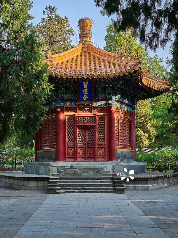 北京中山公园习礼亭图片素材