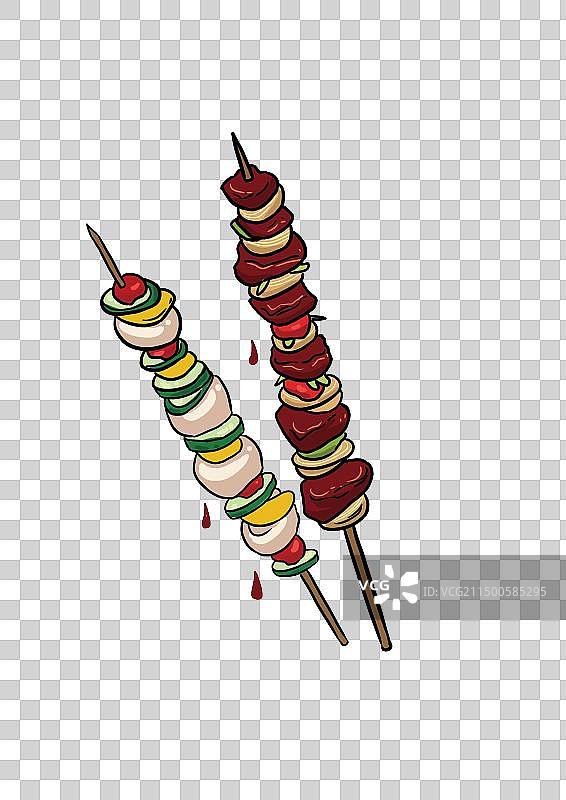 食物烧烤牛肉串美味免抠元素图片素材