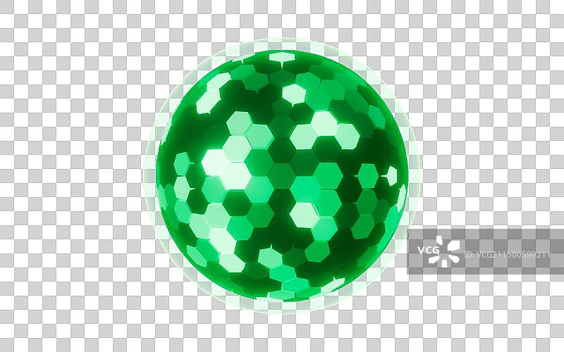抽象发光的球体背景3D渲染图片素材