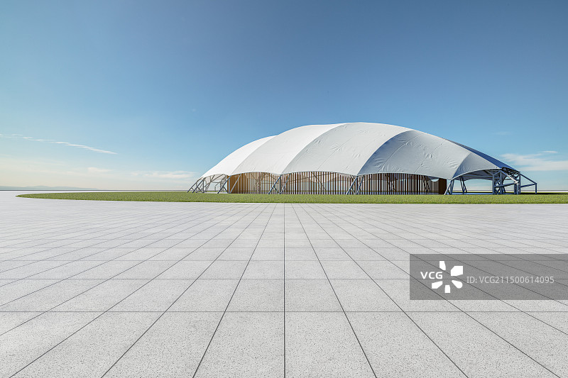 大帐篷_草坪_城市广场图片素材