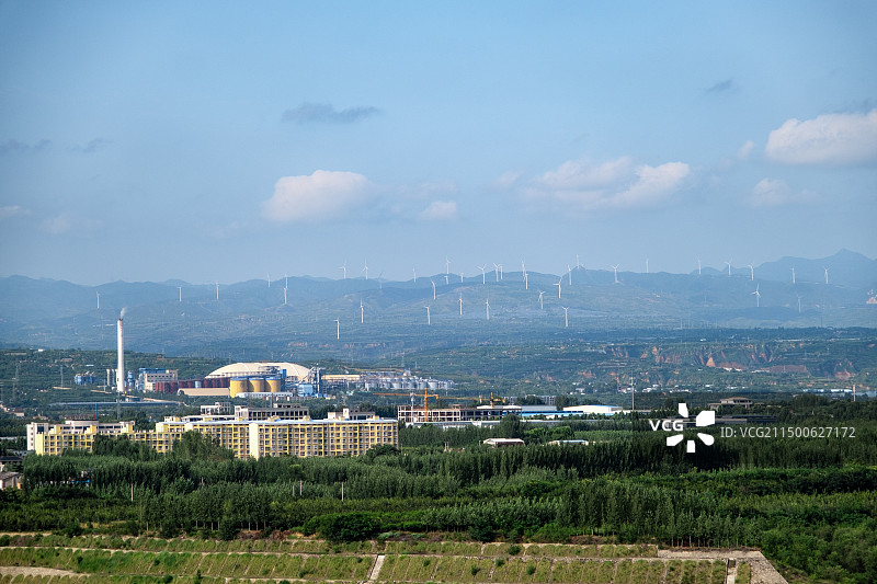 山西平陆县成全景图片素材