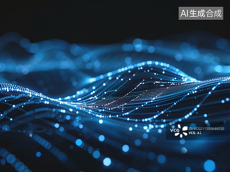 【AI数字艺术】抽象线条科技概念背景图片素材