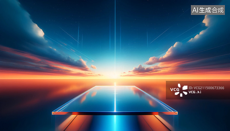 【AI数字艺术】彩虹色透明玻璃背景图片素材