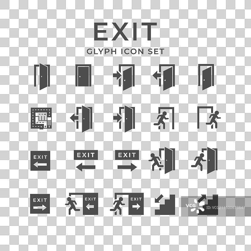 出口的标志符号图片素材