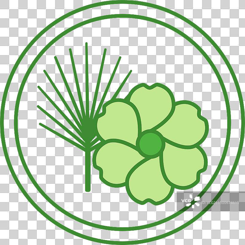 人造丝面料纤维绿色图标松枝图片素材