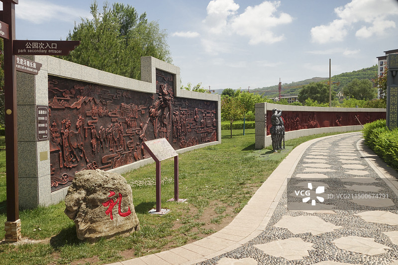 临夏康乐县胭脂湖景区图片素材