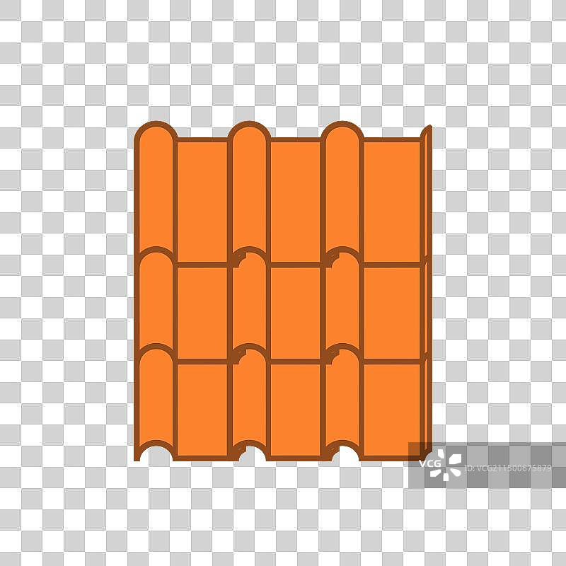 屋顶瓦片图标图片素材