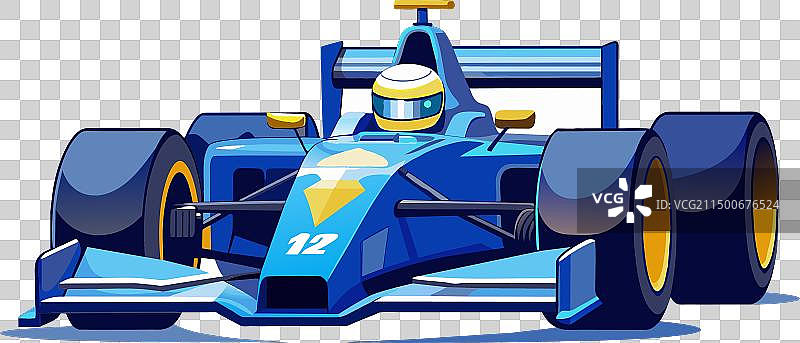 一级方程式赛车与赛车手图片素材