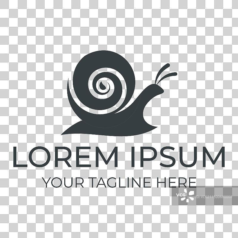 蜗牛标志设计图片素材