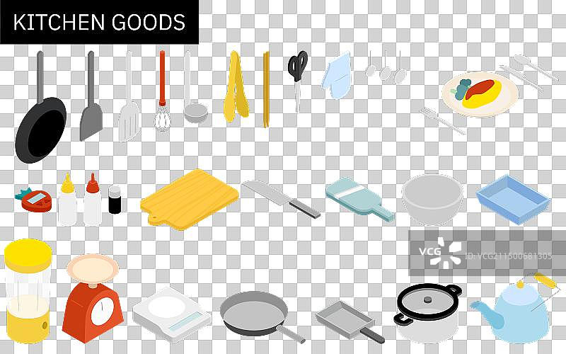 2.5D厨房用具图片素材
