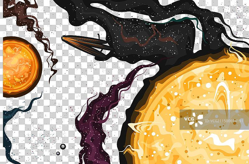 梦幻空间卡片图片素材