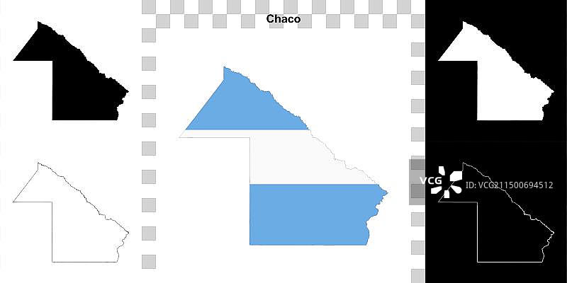 查科轮廓地图图片素材