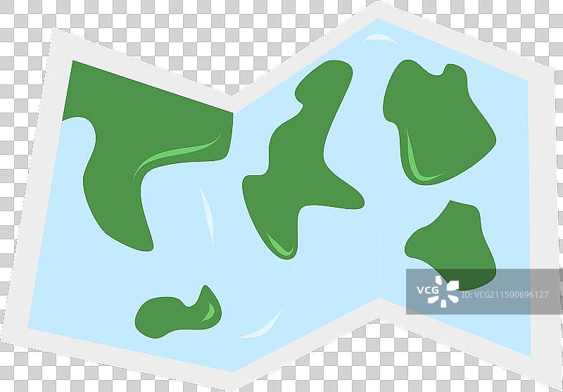 折叠城市地图GPS导航和旅行图片素材