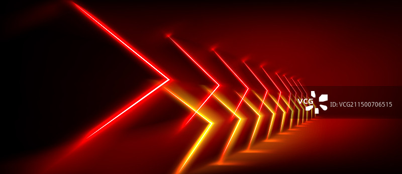 抽象红色霓虹灯箭头速度背景图片素材
