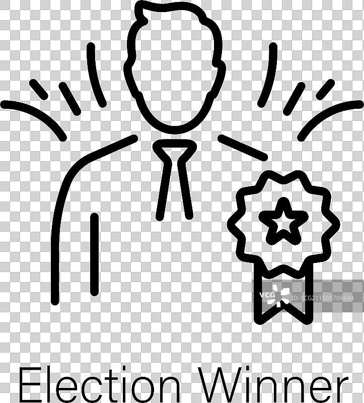 选举获胜者图片素材
