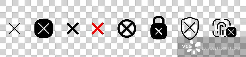 错误符号交叉线形状图片素材