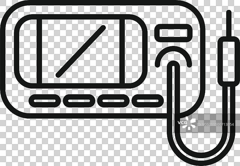 外科注射设备轮廓图标图片素材